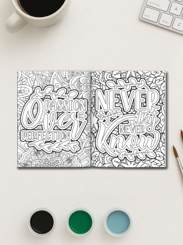 Motivational Magic – 1325 Quote Coloring Page Mega Bundle - Image 2