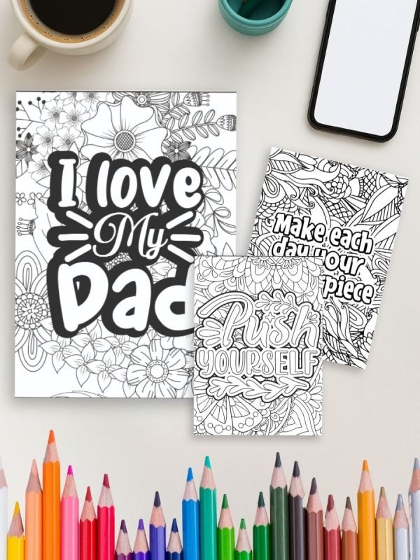 Motivational Magic – 1325 Quote Coloring Page Mega Bundle - Image 3