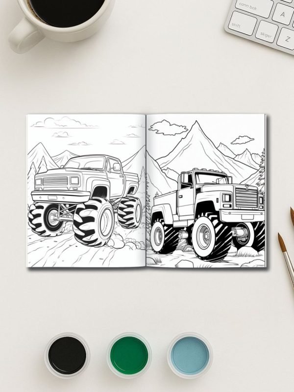 Truck Power – 120 Monster Truck Coloring Pages - Image 2