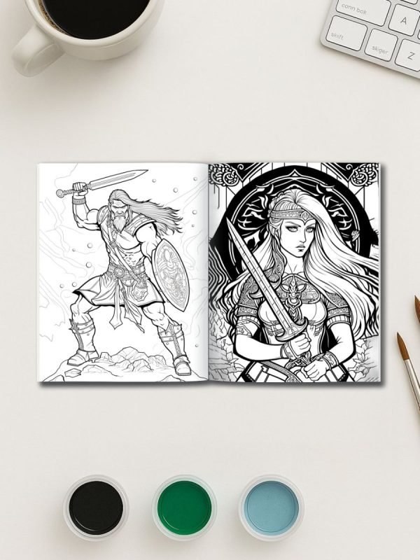 Norse Legends – 17 Viking Coloring Pages - Image 2