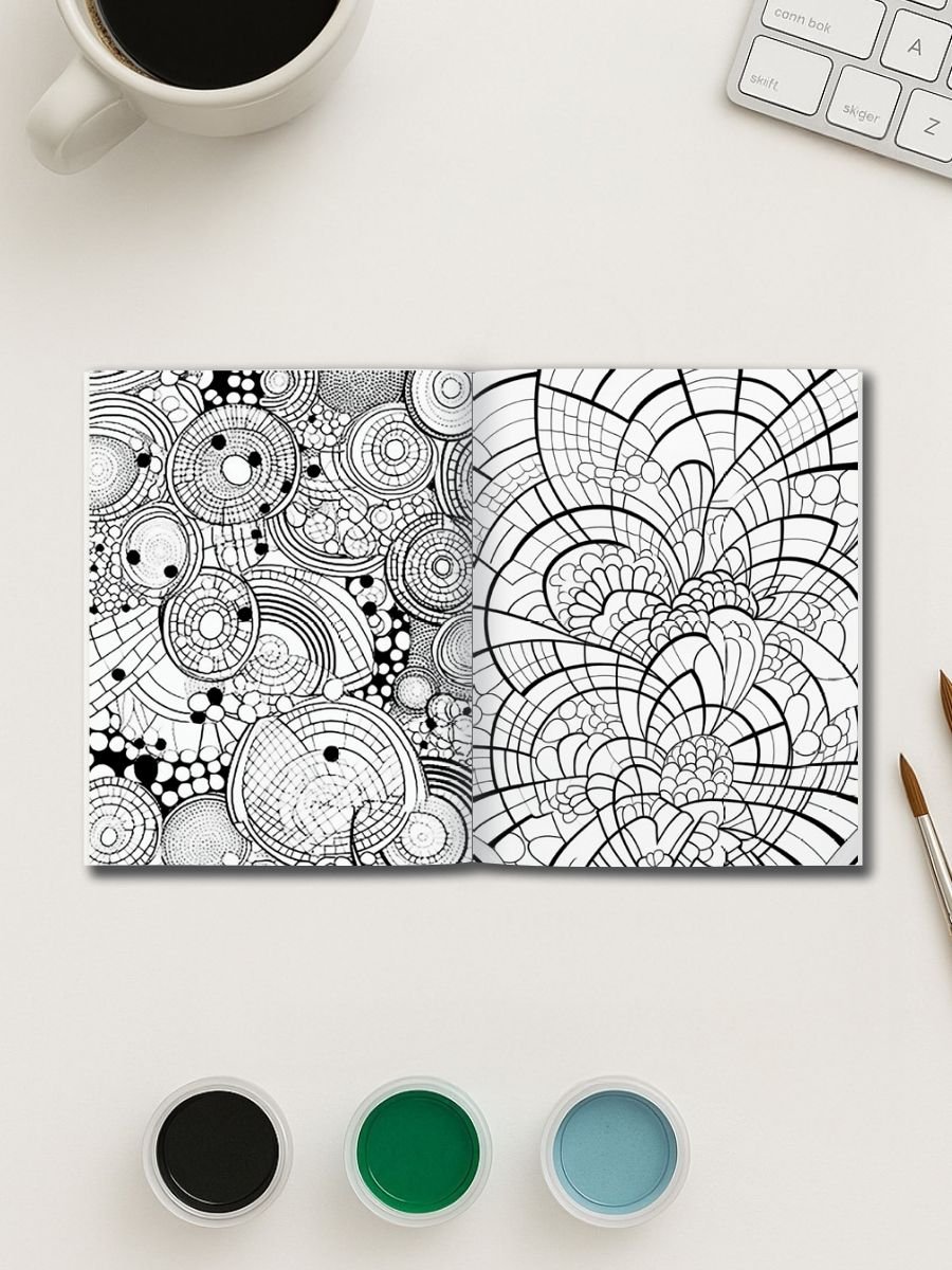 Geo Zen – 70 Geometric Coloring Designs - Image 2