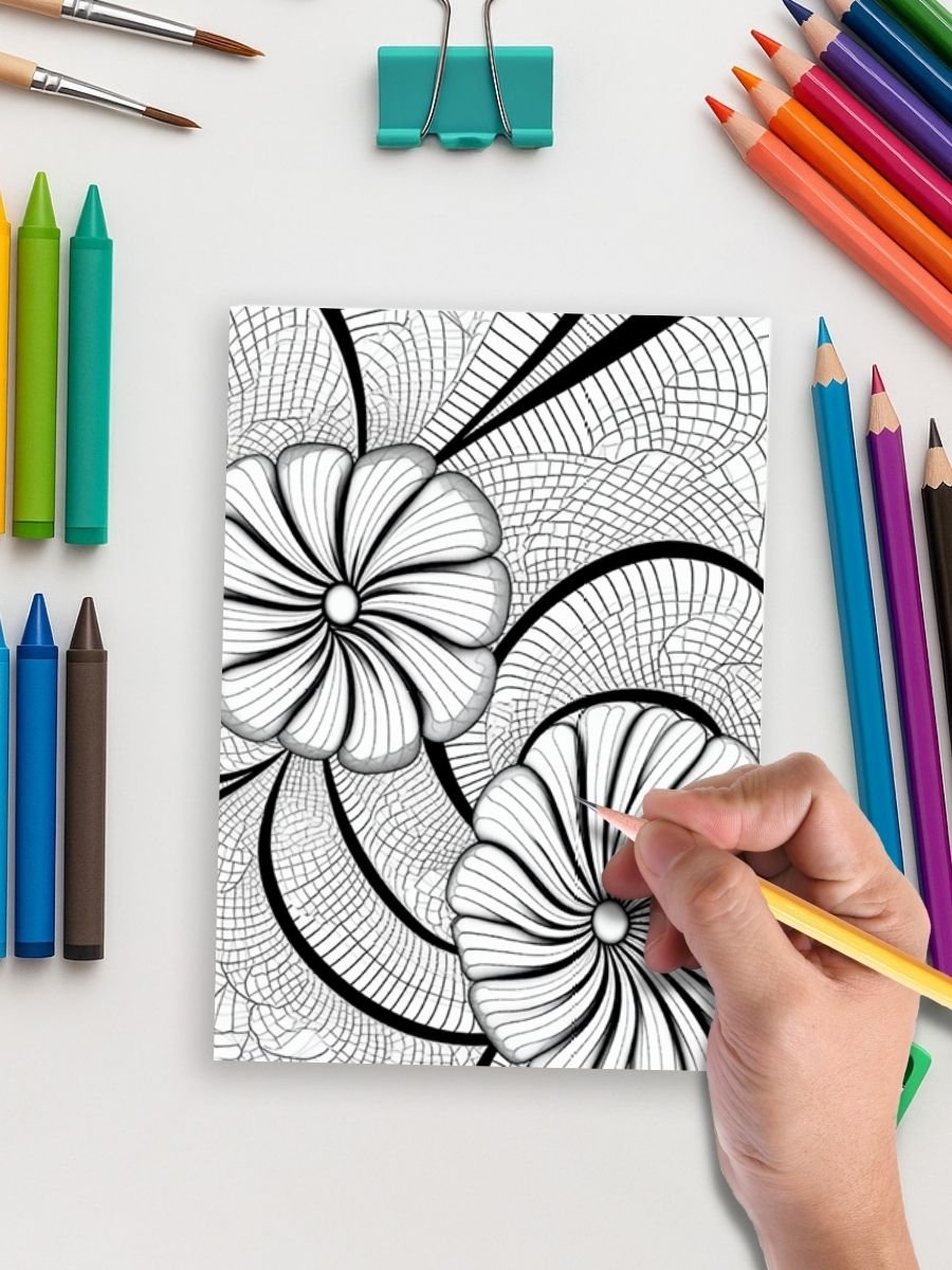 Geo Zen – 70 Geometric Coloring Designs - Image 4