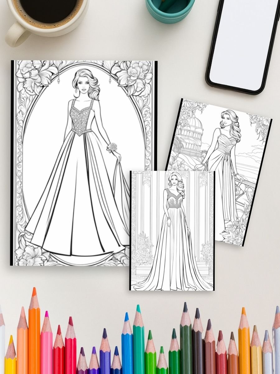 Fashion Vibes – 1357 Girl Power Coloring Pages - Image 3