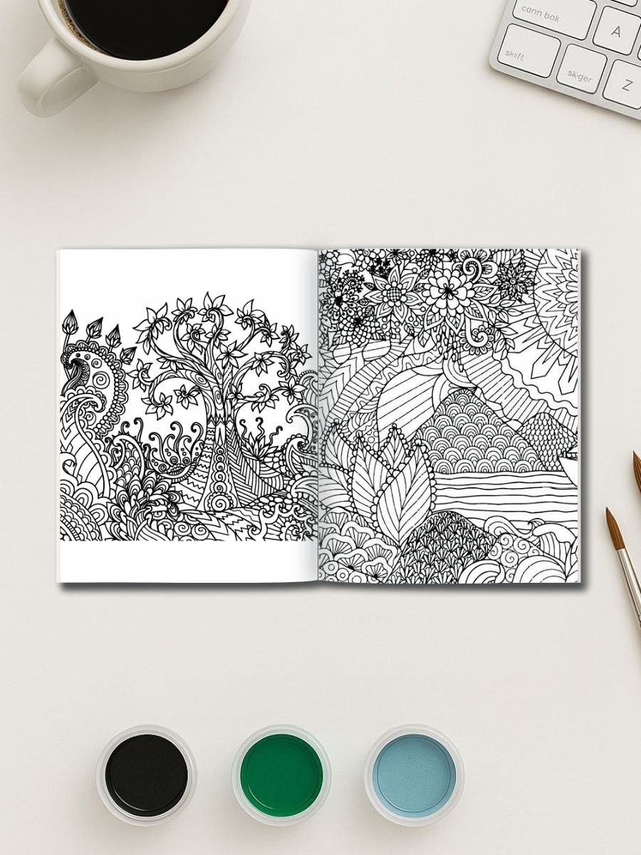 Nature's Calm – 135 Mandala Landscape & Scene Pages - Image 2