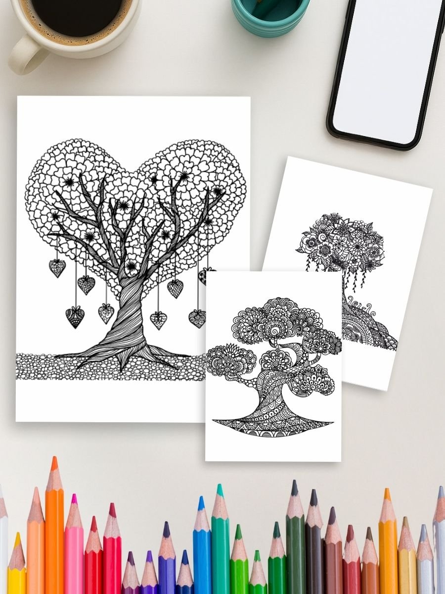 Nature's Calm – 135 Mandala Landscape & Scene Pages - Image 3