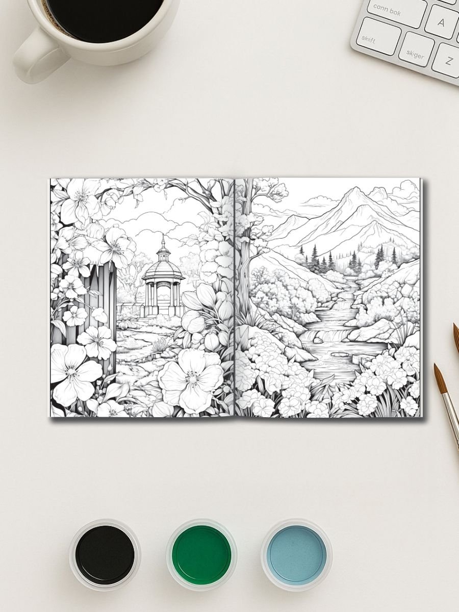 Springtime Wonders – 50 Joyful Coloring Pages - Image 2