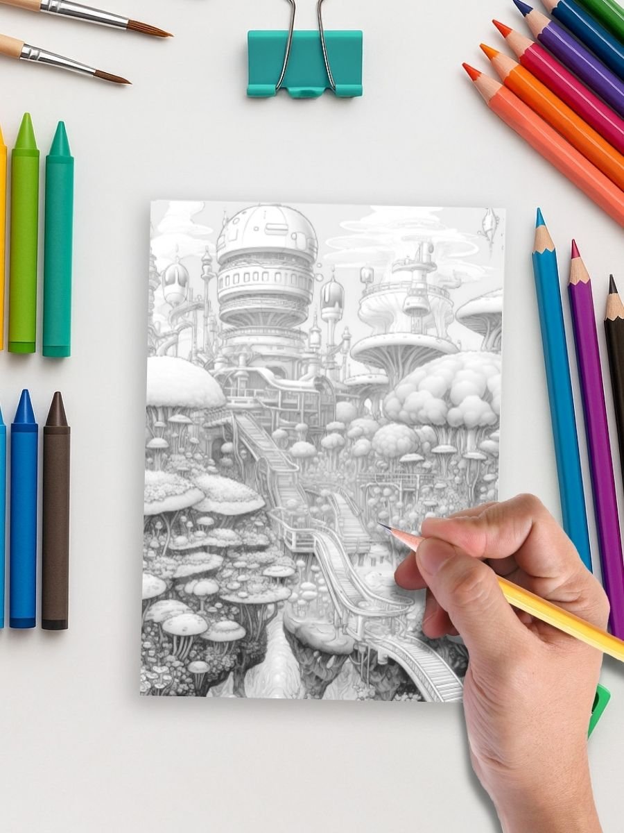 Tomorrow’s Fairyland – 100 Futuristic Fairy House Pages - Image 4