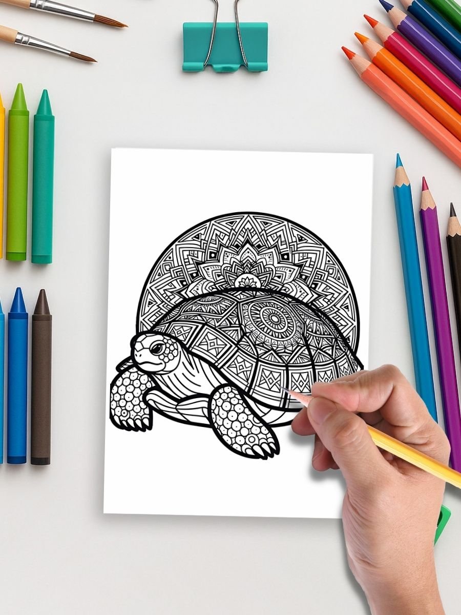 Wild & Whimsical – 163 Mandala Animal Coloring Pages - Image 4