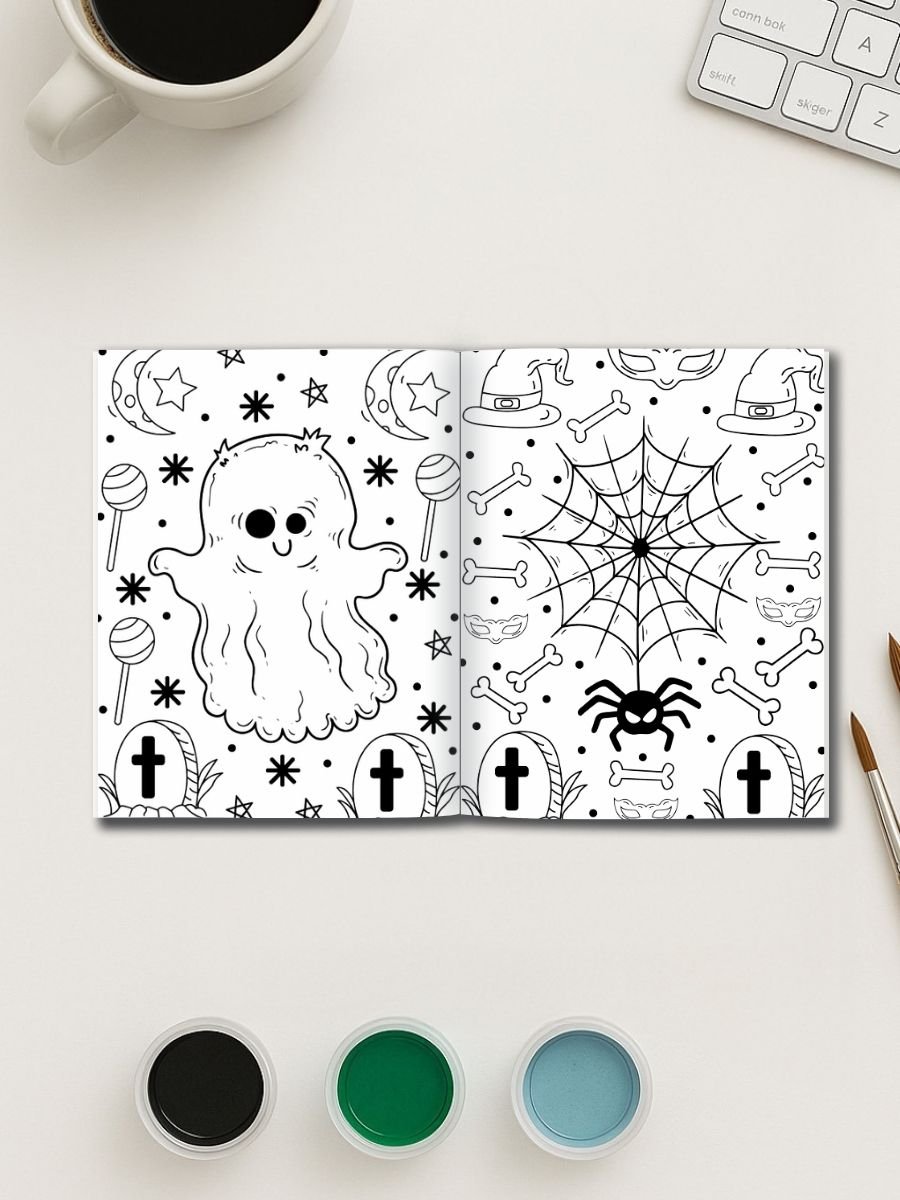 Haunted Fun – 232 Halloween Coloring Pages for All Ages - Image 2
