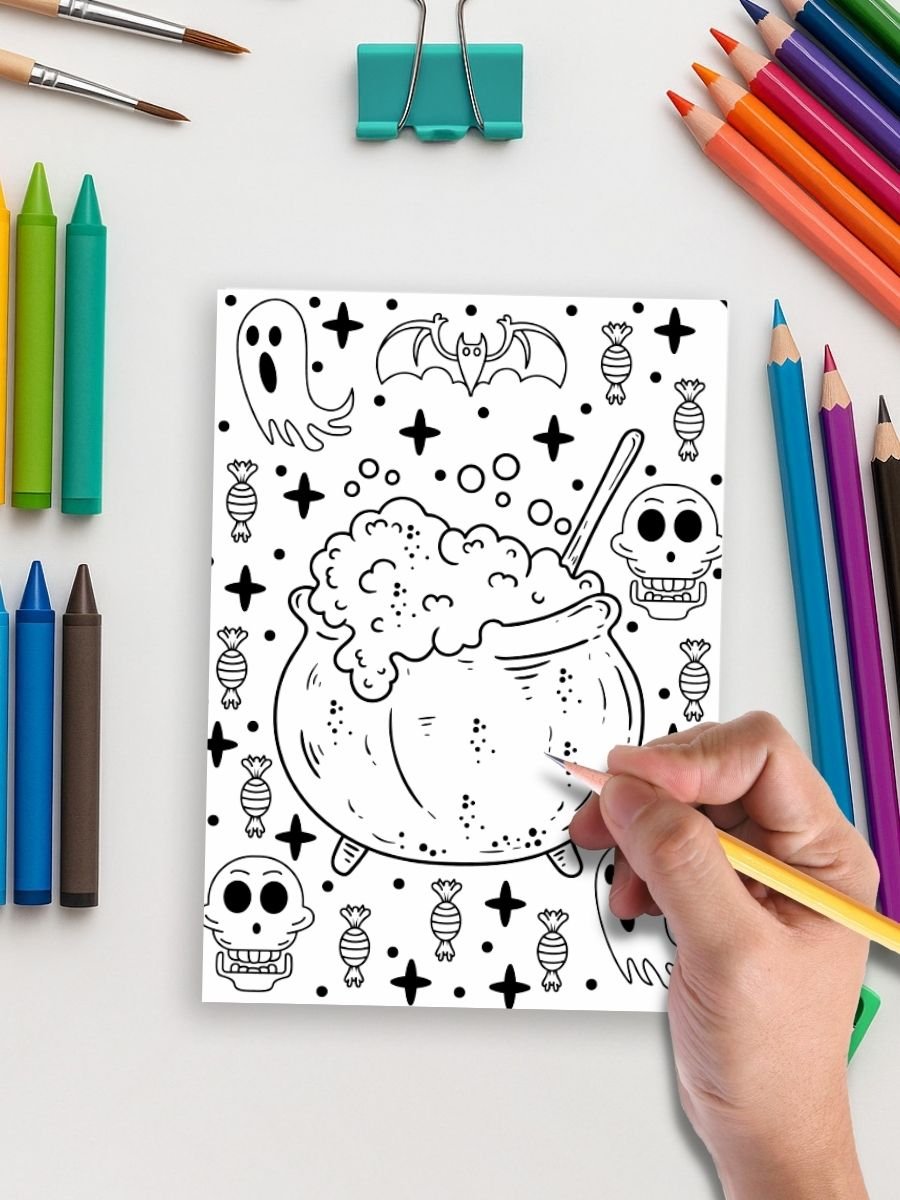 Haunted Fun – 232 Halloween Coloring Pages for All Ages - Image 4
