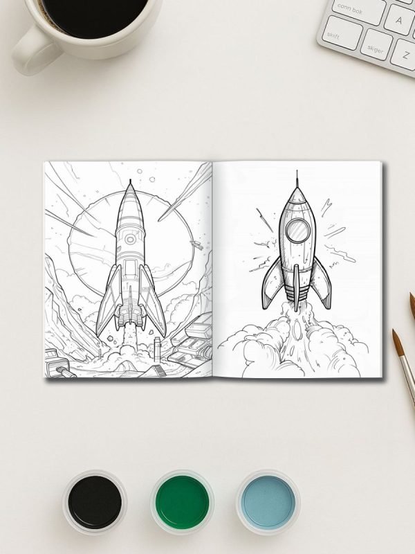 Boys’ Galaxy Pack – 324 Pages of Robots, Cars & Rockets - Image 2