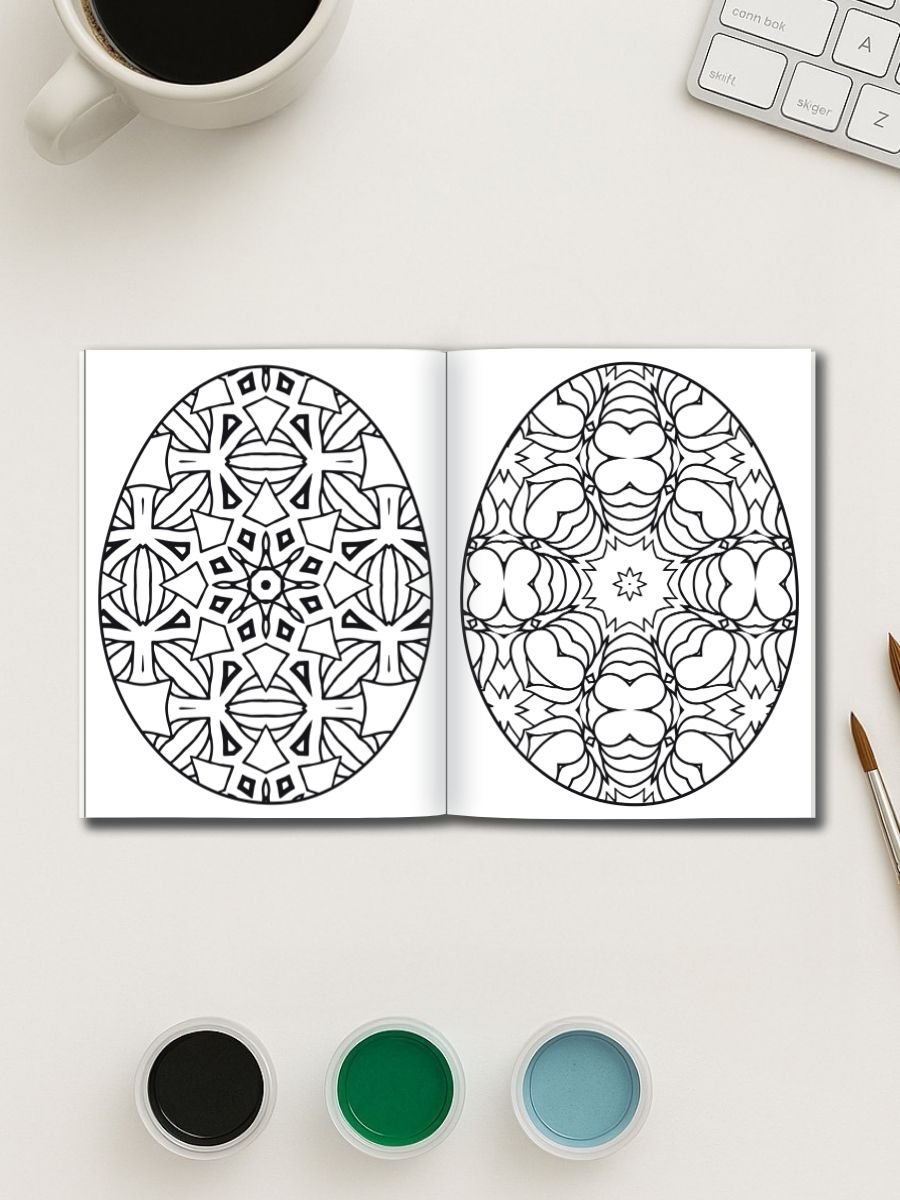 Eggscape into Easter – 160 Mandala Easter Egg Pages - Image 2