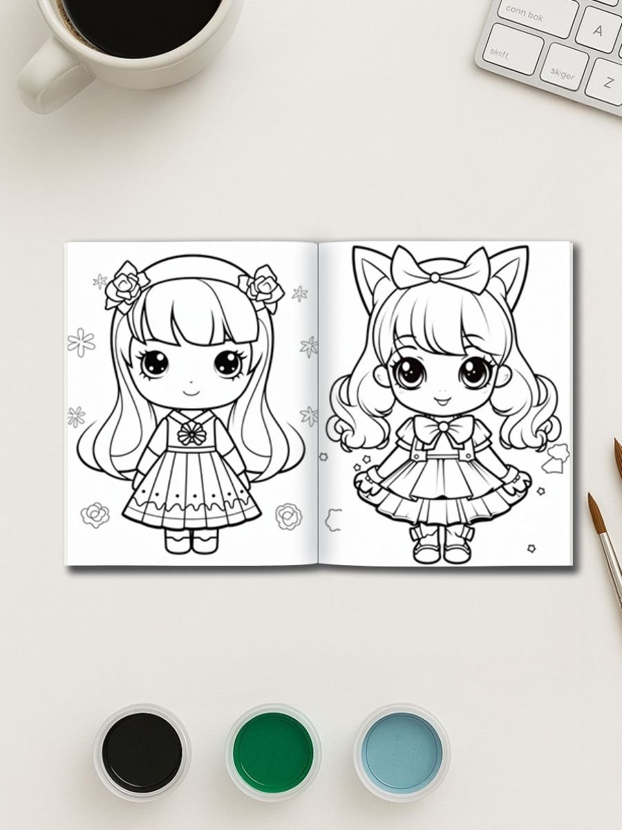 Mega Kawaii Bundle – 297 Super Cute Coloring Pages - Image 2