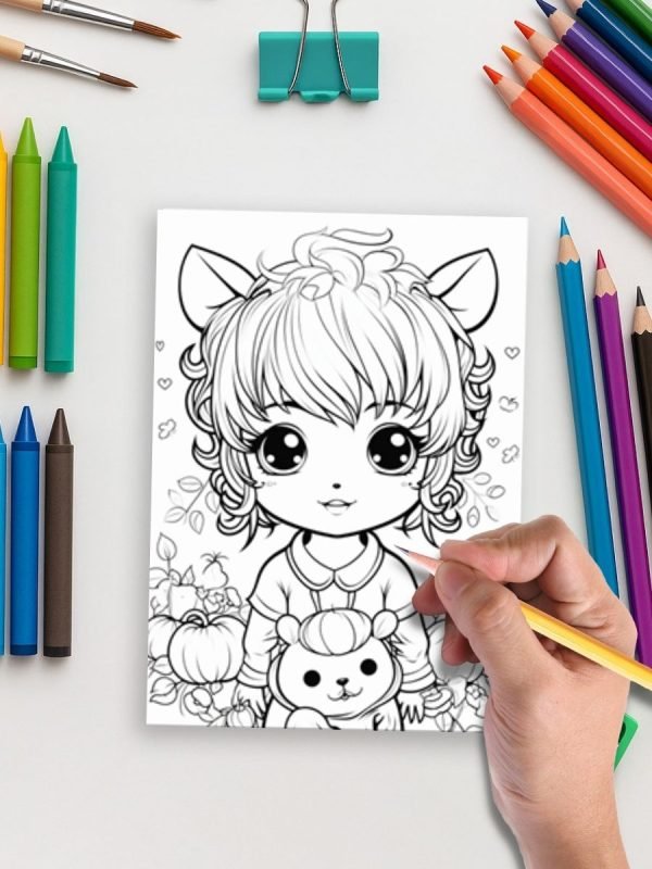 Mega Kawaii Bundle – 297 Super Cute Coloring Pages - Image 4